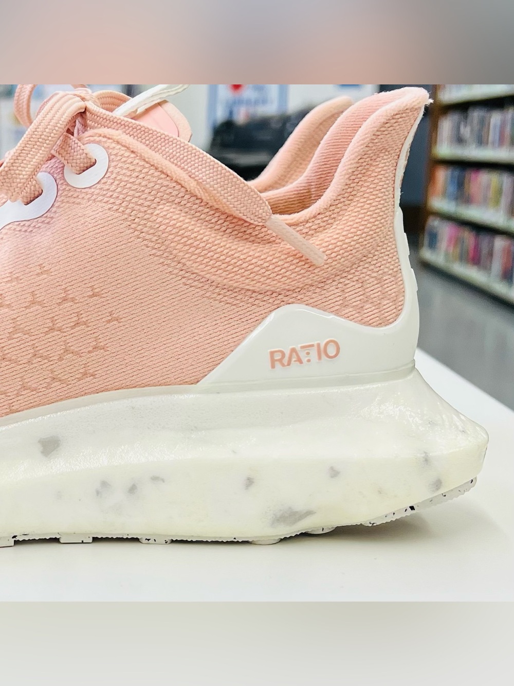 RATIO Wms. Sz 8. Light Pink Women's Knit Sneaker - Breathable Casual Comfort - Picture 6 of 10